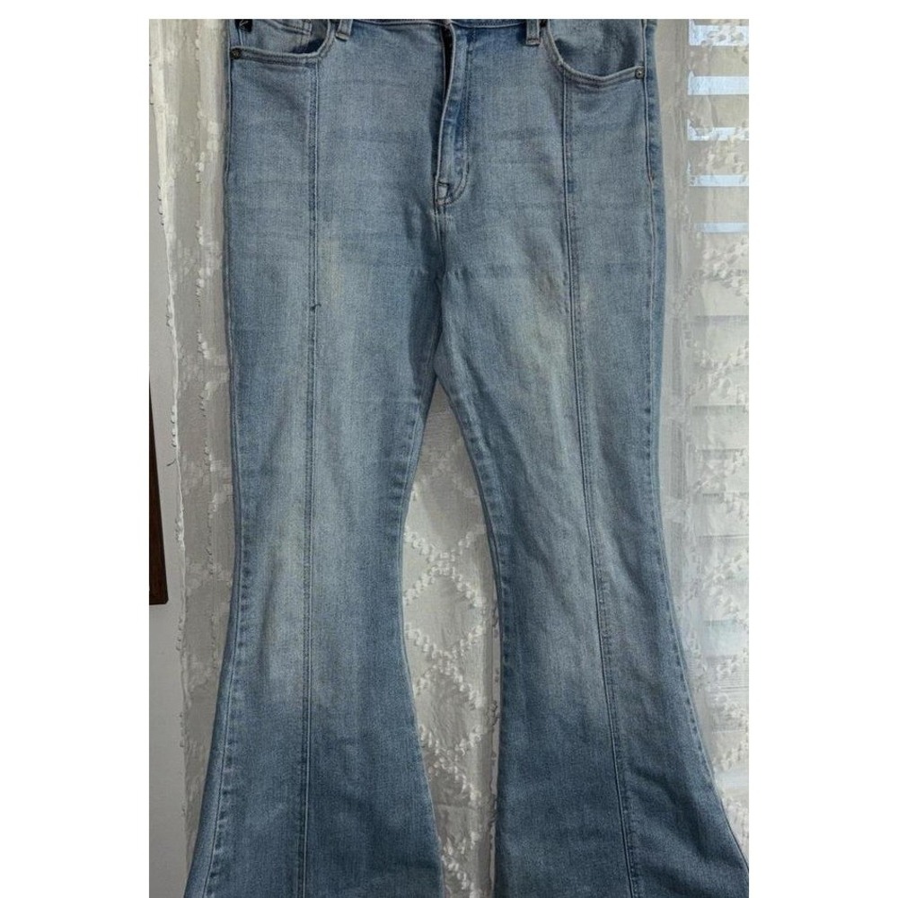 KanCan for Maurices Light Wash High Rise Seam Front Flare Jeans Bell Bottoms